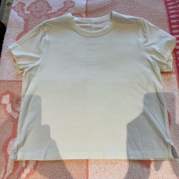 lululemon athletica Tops - Lululemon cotton top - white